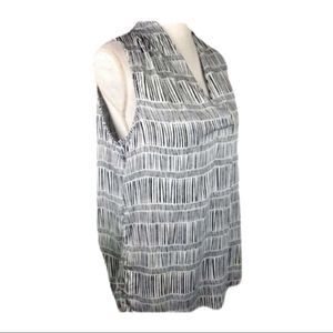 Tribal Brand V-neck Blouse Sleeveless Top Sz M